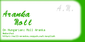 aranka moll business card